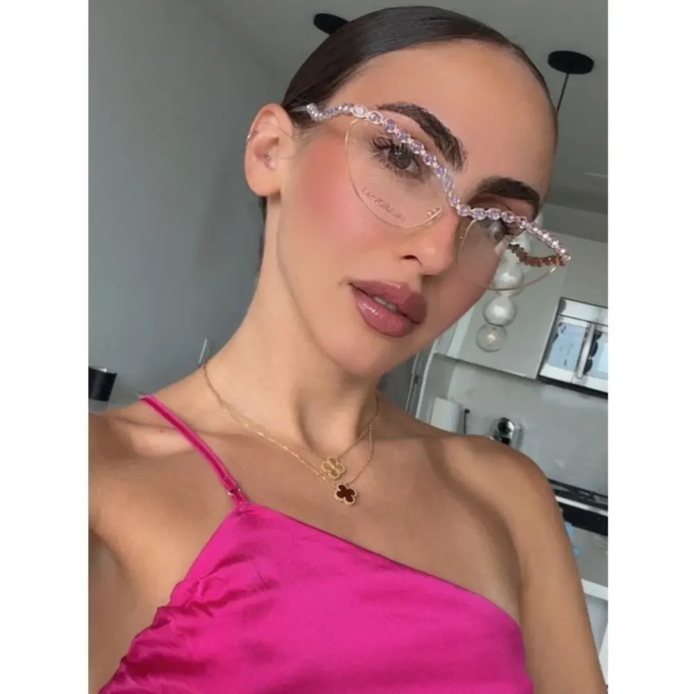Swarovski SK1030 Crystal Cat Eye Eyeglasses Frames